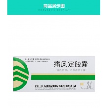 升和痛風定膠囊0.4g*24粒清熱除濕濕熱瘀阻祛濕關節疼痛活血通絡定痛降尿酸發熱口渴止痛關節紅腫口服鎮痛通風汗出不解心煩痹病