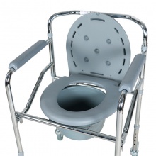 可孚坐廁椅孕婦老人坐便器帶輪移動洗澡椅家用加固殘疾人馬桶凳19