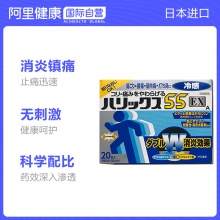 日本進口獅王消炎鎮痛貼膏藥關節疼痛肩痛腰痛肌肉酸痛20枚冷感型