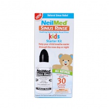 美國進口NeilMed兒童洗鼻鹽30包配沖洗瓶洗鼻壺過敏鼻炎花粉敏感