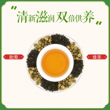 碧生源胎菊綠茶搭金銀花茶組合去清火養生茶包非菊花枸杞決明子茶